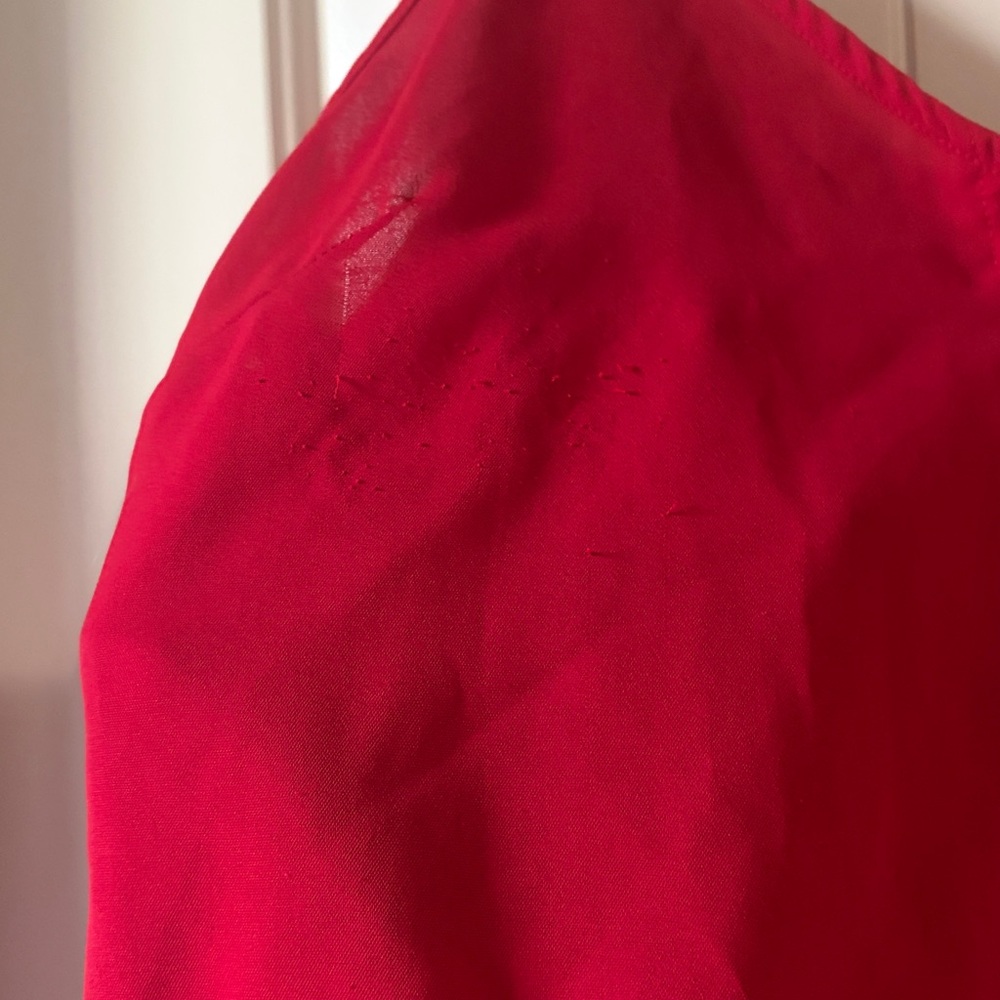Red Button Tank Top - Picture 2 of 4